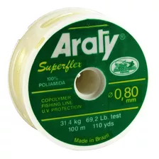 Nylon Natural Araty Superflex 100mts 0.80 Mm Araty B 0.80