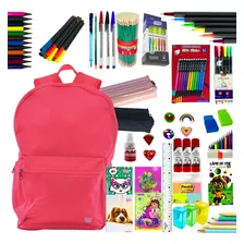 Material Escolar Kit Completo Ensino Volta As Aulas Mochila