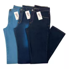 Kit 3 Calças Jeans Masculina Com Lycra.