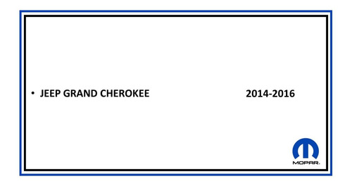 Logo Letras Lateral Grand Cherokee 2014 2015 2016 Mopar Foto 2