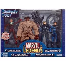 Marvel Legends Quarteto Fantástico 4 Pack Toy Biz Importado