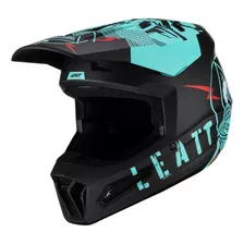 Capacete Leatt Moto 2.5 Preto/áqua