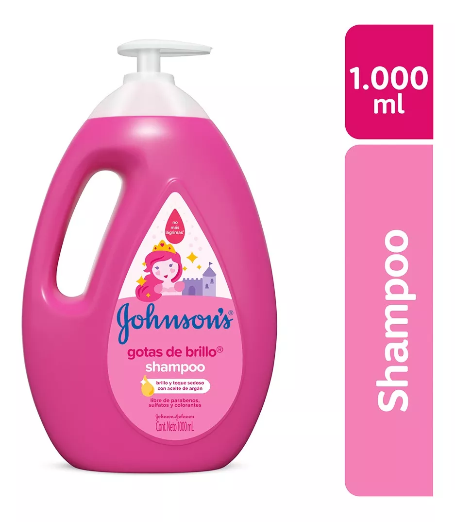 Shampoo Johnsons Gotas De Brillo Y Sedoso 1 Litro