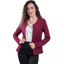 Blazer Para Dama Casual Semicircular Saco De Vestir Formal