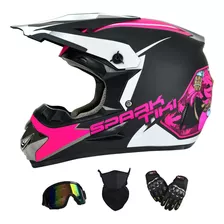 Casco De Motocross Para Ninos Y Jovenes, Casco De Motociclet