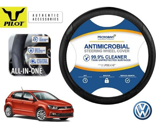 Funda Cubrevolante Negro Antimicrobial Vw Polo 1.6l 2019 Foto 4