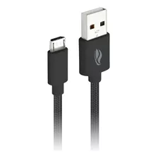 Cabo Usb-micro Usb 1metro 2ampers Cb-m11bk C3 Tech Cor Preto