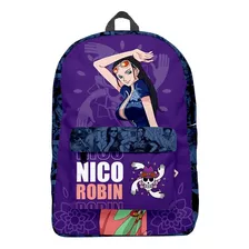 Mochila Azul Nico Robin One Piece Manga Backpack