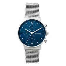 Reloj Skagen Ancher Hombre Acero Tejido Crono Moda Skw6764