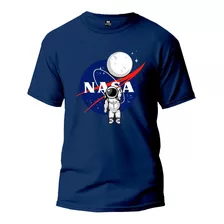 Camiseta T-shirt Masculina Nasa Astronauta Lua 100% Algodão