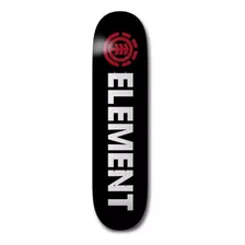 Tabla Skateboard Element Blazin M 8.0tt Negro Logo Rojo