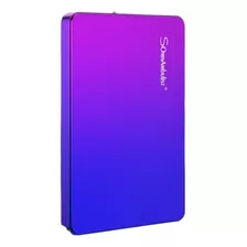 Disco Rígido Hd Externo Portátil 1tb Somnambulist Azul Com Roxo