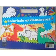 Colorindo Os Dinossauros - Colorir + 100 Adesivos