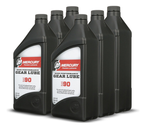 Aceite Mercury Gear Lube 90 - 858064k01 (caja Con 6) Foto 2