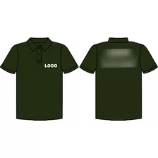 Camisa Polo Uniforme C/logotipo Empresa Silkscreen Kit 7 Pçs