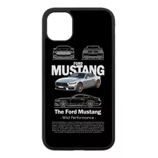 Funda Case Protector Celular - Carro The Ford Mustang Negro