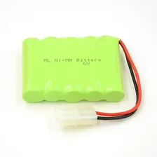 Bateria De Carrinho 6v 600mah Nicd Com Conector Tamyia