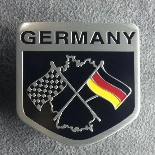 Emblema Bandera Alemania Aluminio P/ Volkswagen Audi Bmw Vw Foto 3