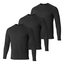 Kit 3 Camisetas Térmicas Segunda Pele Masculina Proteção Uv