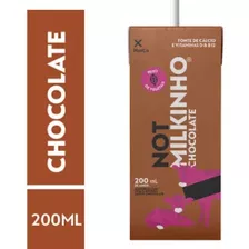 Leite Vegetal Not Milkinho Chocolate 200ml - Kit Com 2