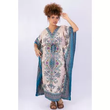 Vestido Kaftan Indiano Longo Gg G1 Plus Size Linha Premium F