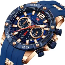  Casual Reloj Original Militar 0349g Correa Silicona