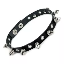 Gargantilha Choker Spikes Tachas Ilhoses Metal Punk Rock