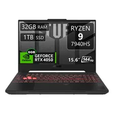 Asus Tuf A15 Fa507xu, Ryzen 9, 32gb, 1tb, Rtx 4050 6gb, 15.6