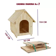 Casa Casinha De Cachorro Gatos Madeira Porte Grande