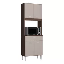 Alacena Mueble Auxiliar Cocina Kelly Capuchino Hue