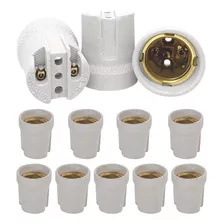 Receptáculos/ Bocal /soquete Porcelana E27 - Kit 15 Unidades
