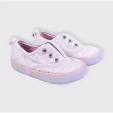 Zapatillas Blancas Con Flores Bordadas Toys R Us Talla 4 Usa