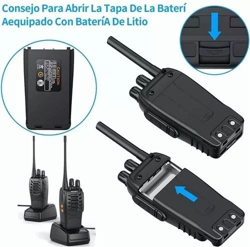 Radios Walkie Talkie Recargable, Altavoces Con Micrfono4pc Foto 6