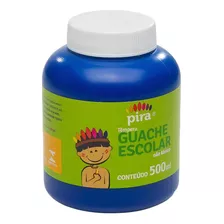 Tinta Tempera Guache 500ml Pira Azul