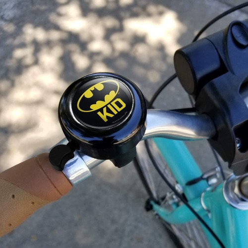 Graphics \u0026 More Batman Bat Kid Shield Logo Bicycle Handlebar Foto 3
