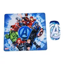 Kit Mouse Inalambrico Y Mouse Pad Avengers 2 / Tecnocenter