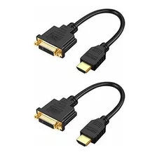 Hdmi A Dvi Short Cable Cablecreation 2-pack 15cm Hdmi Macho 