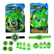 Kit Relógio Com Luz E Som + Lançador Ben 10 Omnitrix