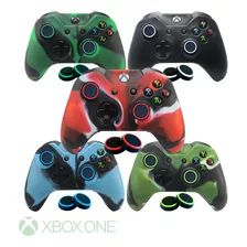 1 Capa Case De Silicone Controle Xbox + 2 Grips