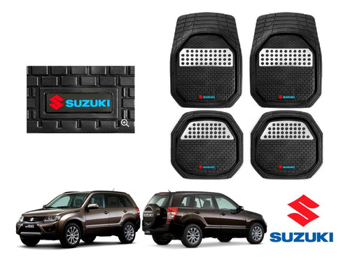 Tapetes 3d Logo Suzuki + Cubre Volante Grand Vitara 06 A 15 Foto 2