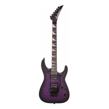 Guitarra Elétrica Jackson Js Series Js32 Dka Dinky De Choupo Transparent Purple Burst Brilhante Com Diapasão De Amaranto