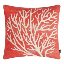  Trendin Coral Lance Fronha 18x18 Para Sofá Decoração Costei