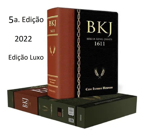 Bíblia De Estudo King James Fiel 1611 Estudo Holman + Caixa