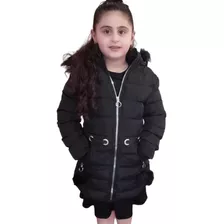 Chamarra Chaqueta Cazadora Para Niña Gorro Desmontable Moda