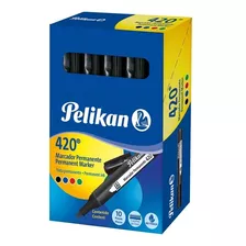 Marcador Permanente Pelikan Ref. 420 Negro X 10 Unidades 