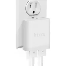 Cargador De Pared Usb De 2 Puertos Ihome