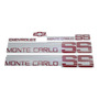 Chevrolet Monte Carlo 85-86 Juego De Calcomanias Plata