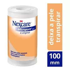 Fita Micropore Nexcare Bege 100mm X 4,5m