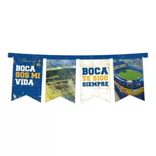 Banderin De Carton Boca Juniors Feliz Cumpleaños
