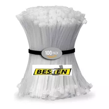 100 Pzs Cinchos Plasticos 80kg Bridas De Nylon Anti-uv 40cm